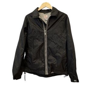 Vintage Levi's Dry Goods Two‎ Horse Black Nylon Coaches Jacket Mens Size Small